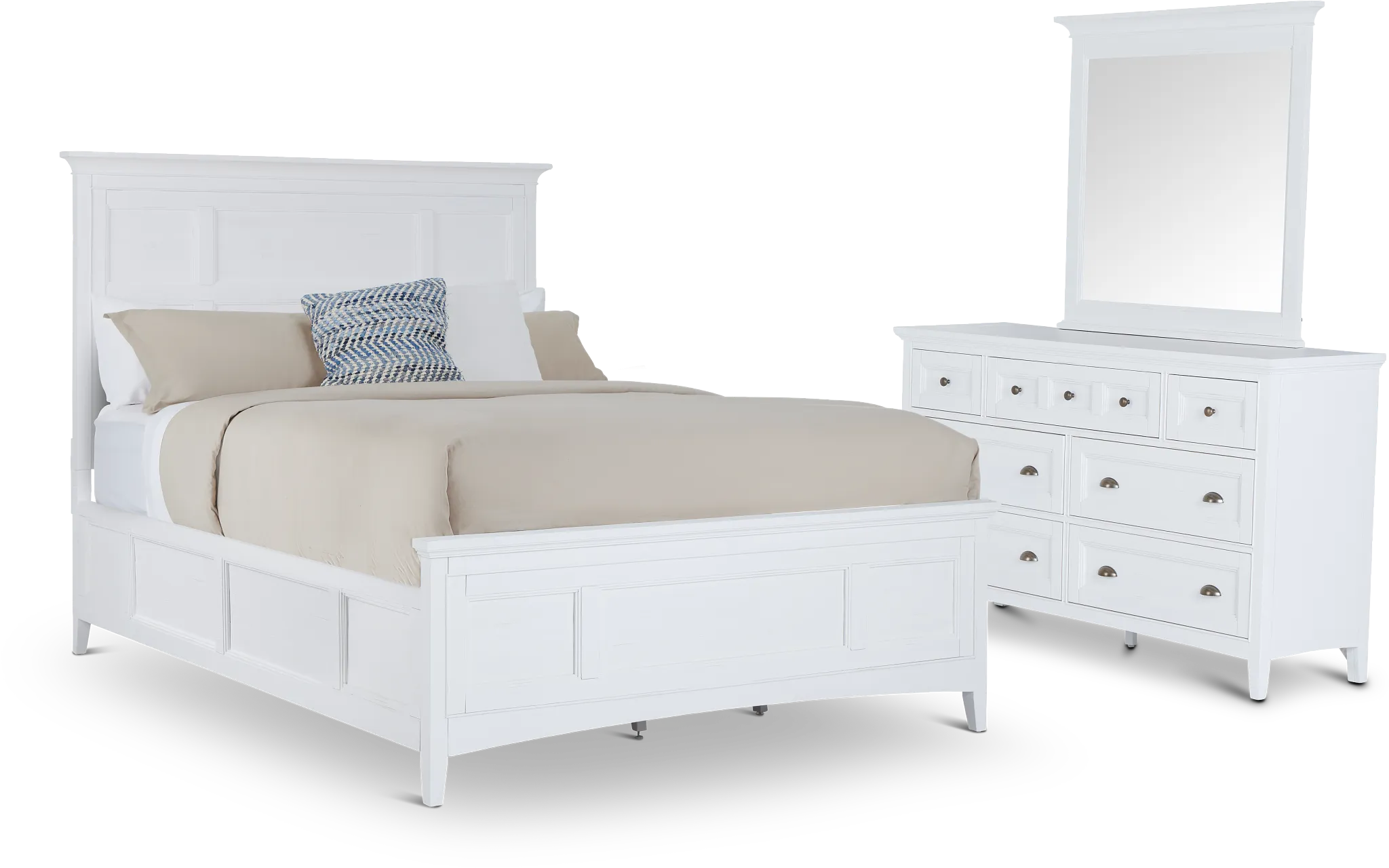 Heron Cove White Panel Bedroom