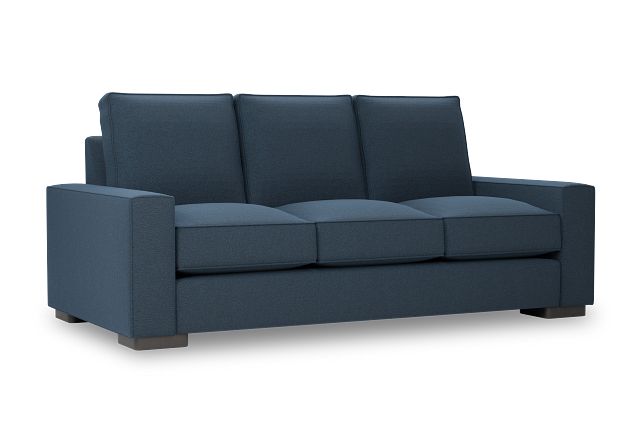 Edgewater Elite Blue 84" Sofa W/ 3 Cushions
