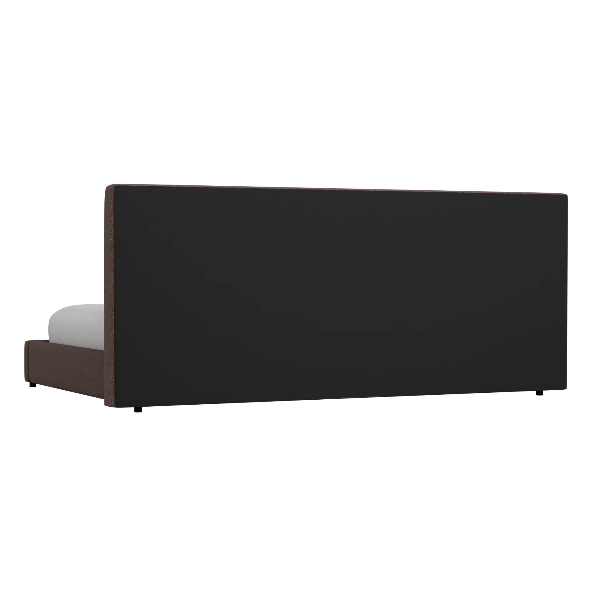 Grayton Elite Dark Brown 54" Upholstered Platform Bed Grayton Elite Dark Brown 54" Upholstered Platform Bed