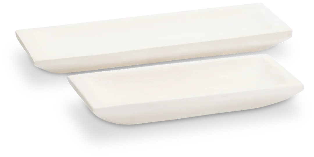 Fare White Set Of 2 Tray