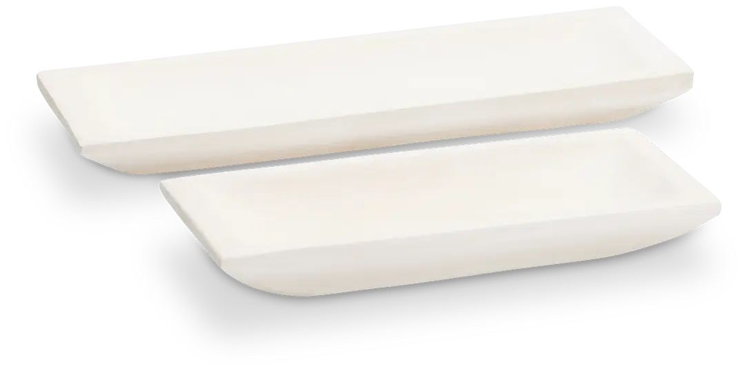 Fare White Set Of 2 Tray Fare White Set Of 2 Tray