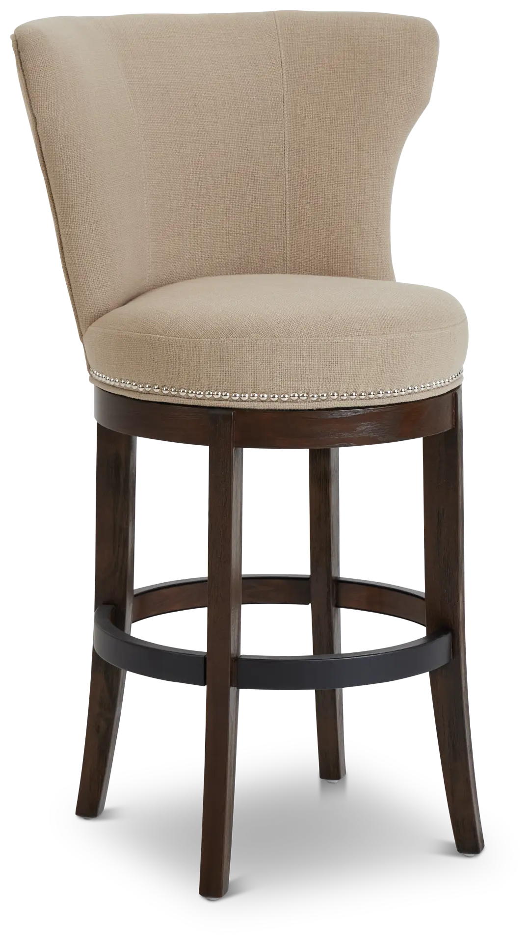 Cayden Taupe Fabric 30" Swivel Barstool Cayden Taupe Fabric 30" Swivel Barstool