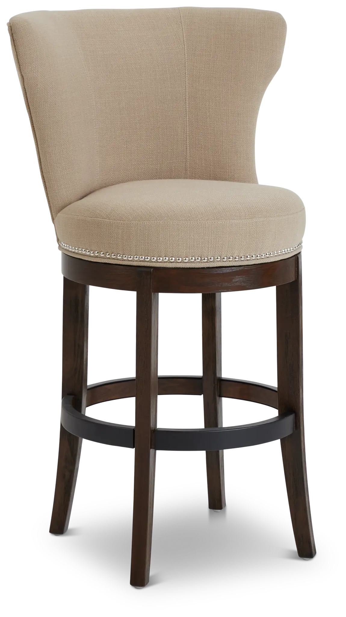 Cayden Taupe Fabric 30" Swivel Barstool Cayden Taupe Fabric 30" Swivel Barstool