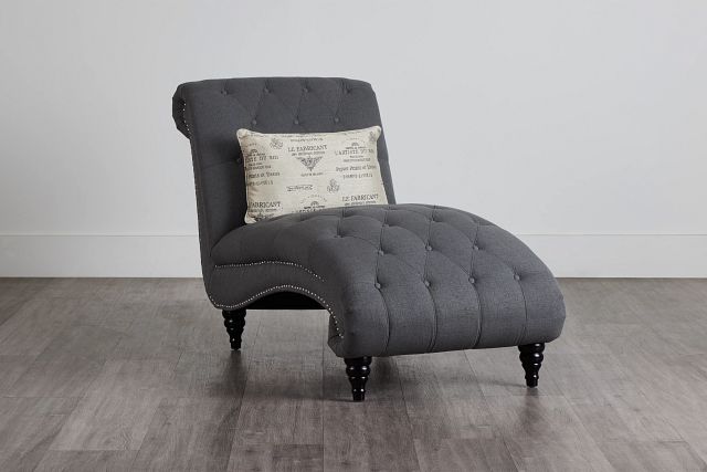 Hutton Dark Gray Fabric Chaise (3)