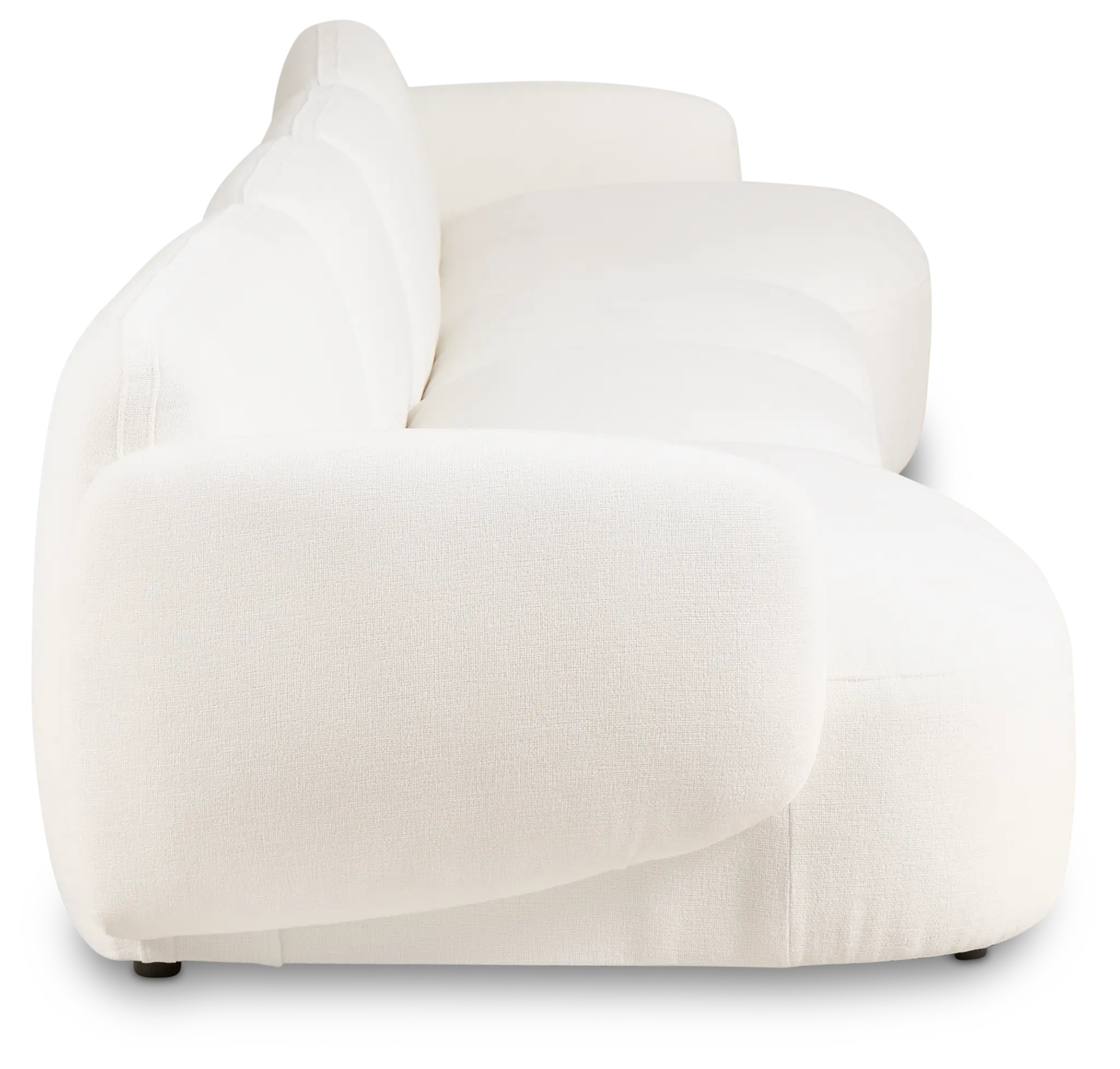 Halsey White Fabric Dual Cuddler Sectional Halsey White Fabric Dual Cuddler Sectional