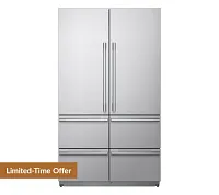 Sks 4826 Series Stainless Steel 48" Built In French Door Refrigerator