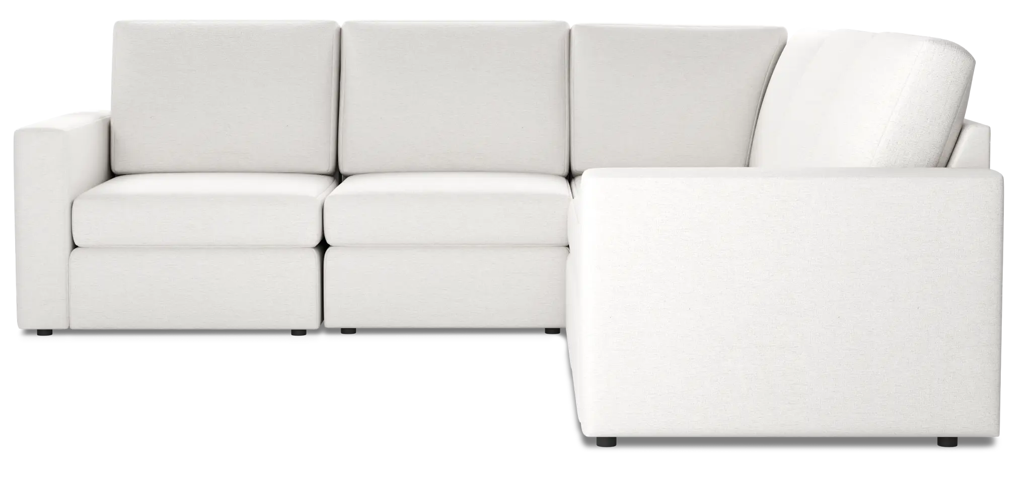 Citymod White Fabric Small Two-arm Sectional Citymod White Fabric Small Two-arm Sectional