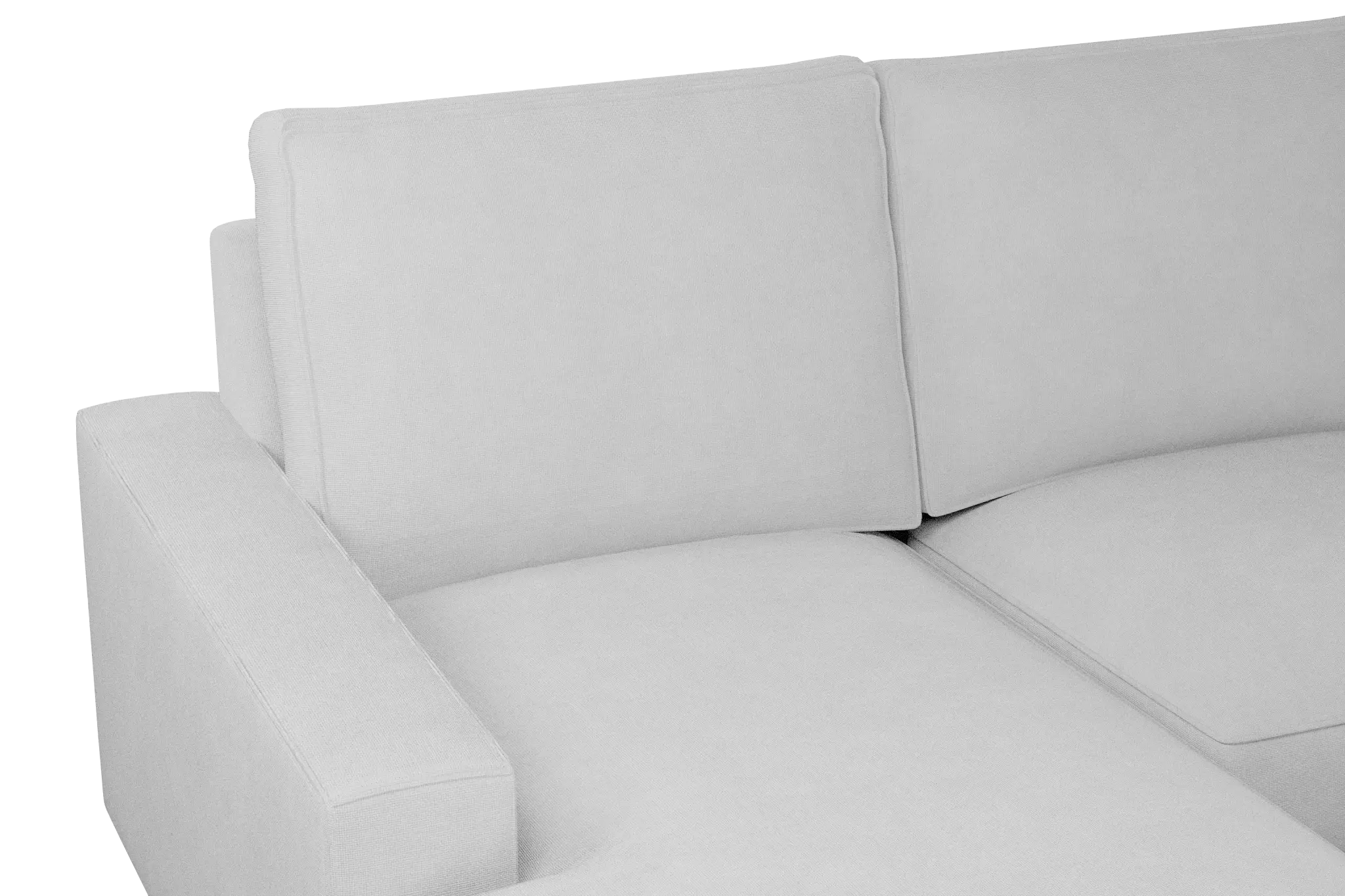 Edgewater Suave White Medium Left Chaise Sectional Edgewater Suave White Medium Left Chaise Sectional
