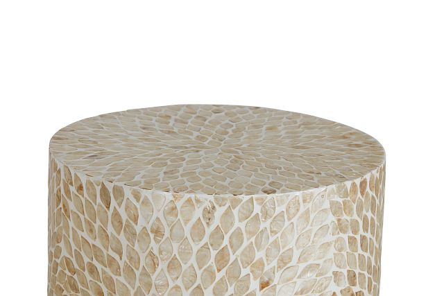 beige accent table