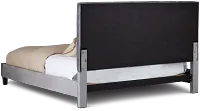 Collin Dark Gray Velvet Platform Bed
