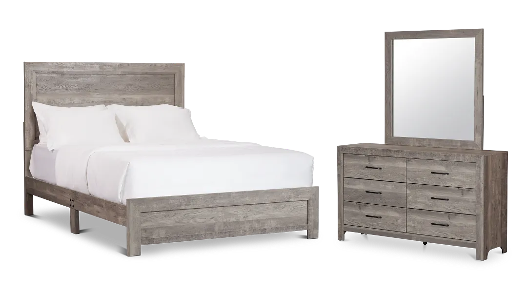 Ollie Gray Panel Bedroom