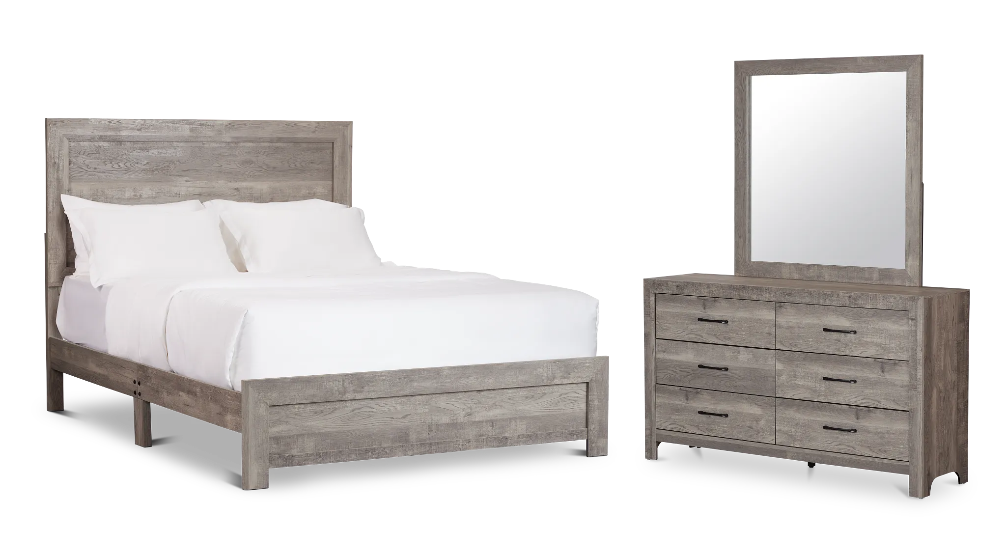 Ollie Gray Panel Bedroom