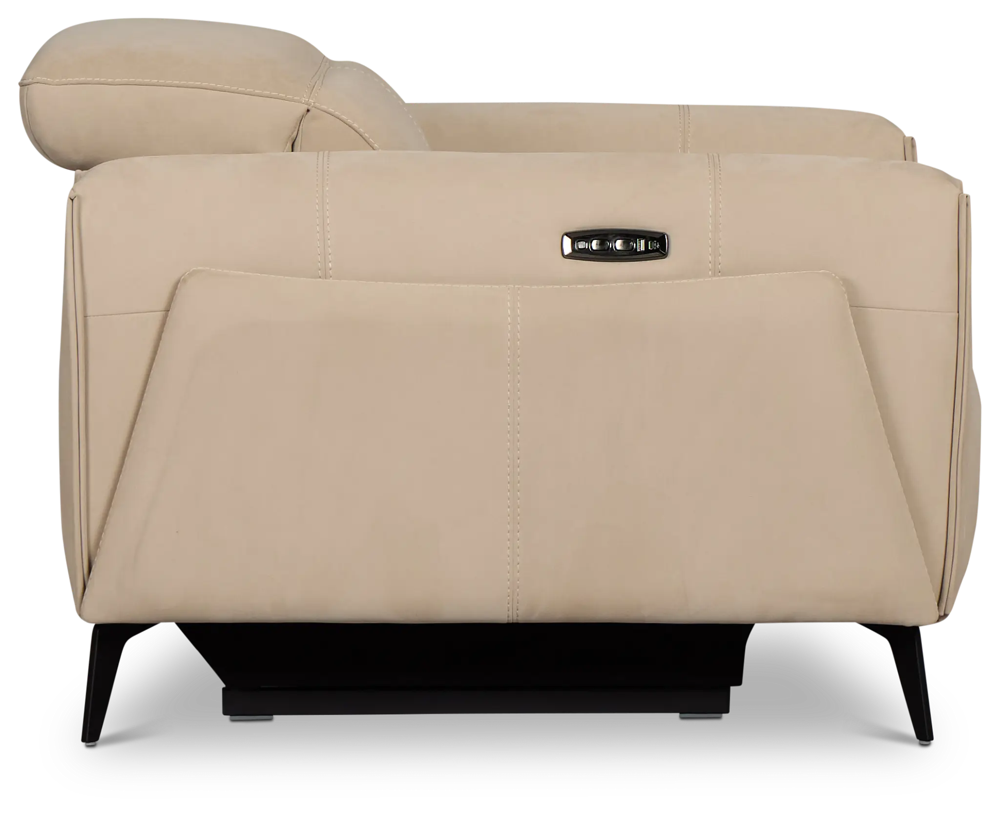 Reyna Beige Micro Power Recliner Reyna Beige Micro Power Recliner