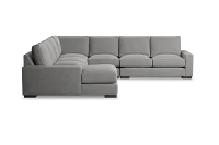 Edgewater Victory Gray Large Left Chaise Sectional