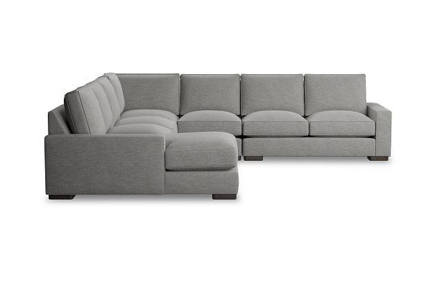 Edgewater Victory Gray Large Left Chaise Sectional