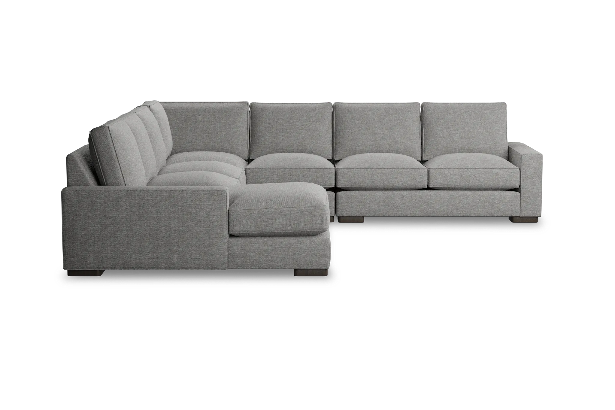 Edgewater Victory Gray Large Left Chaise Sectional
