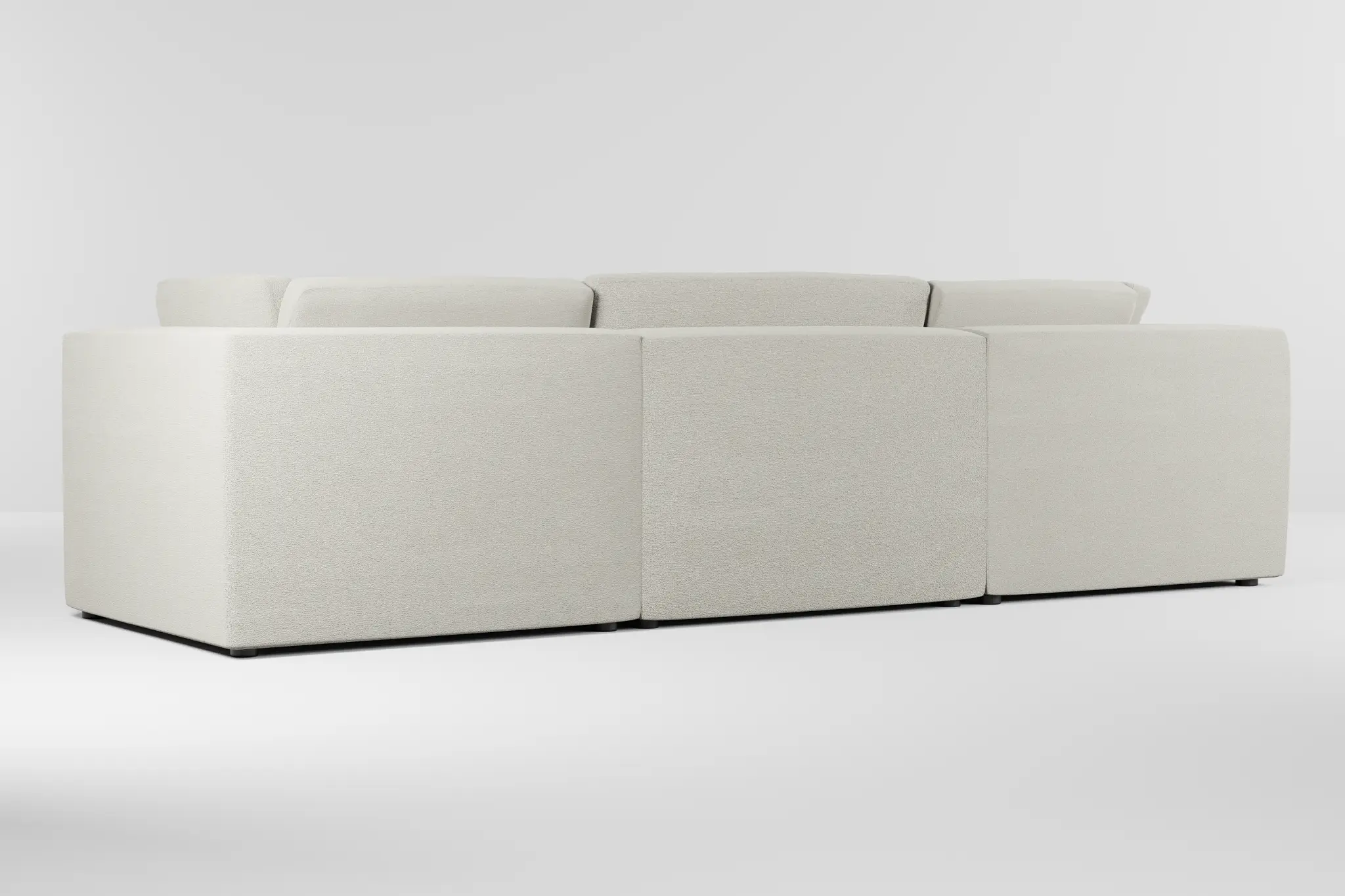 Destin Elite Ivory Fabric 3-piece Modular Sofa Destin Elite Ivory Fabric 3-piece Modular Sofa