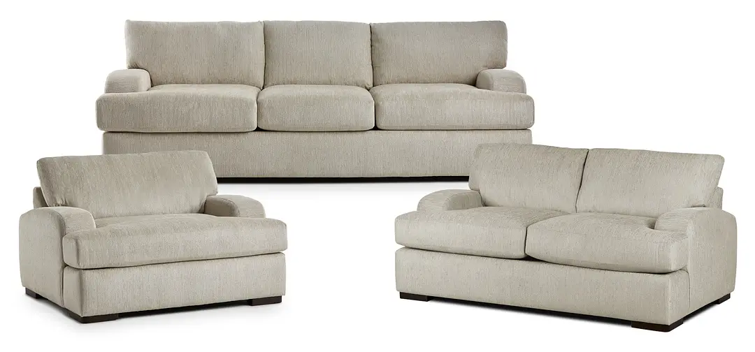 Alpha Beige Fabric Living Room Alpha Beige Fabric Living Room