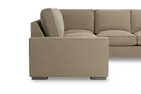 Edgewater Elite Taupe Small Two-arm Sectional