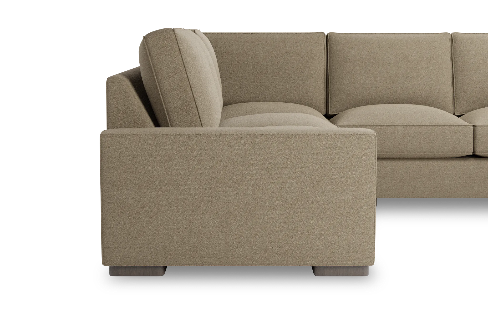 Edgewater Elite Taupe Small Two-arm Sectional