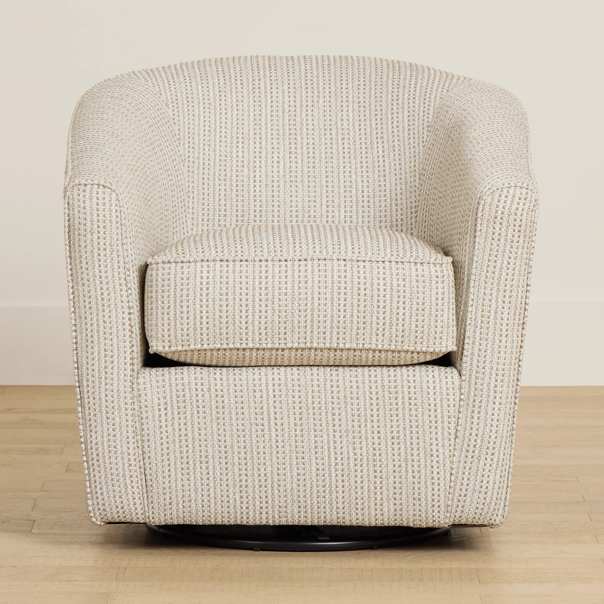Driftwood Beige Glider Swivel Chair