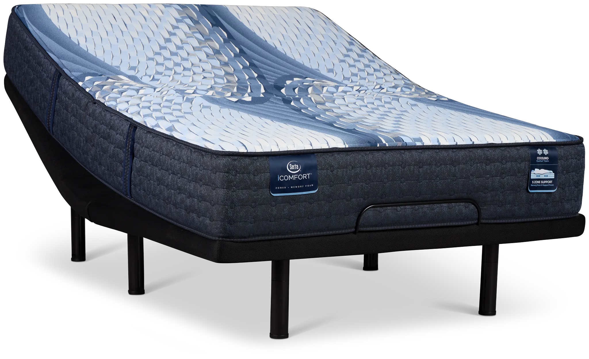 Serta Icomfort Aveda Plush Elite Adjustable Mattress Set