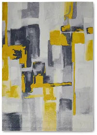 Piper Yellow 5x8 Area Rug