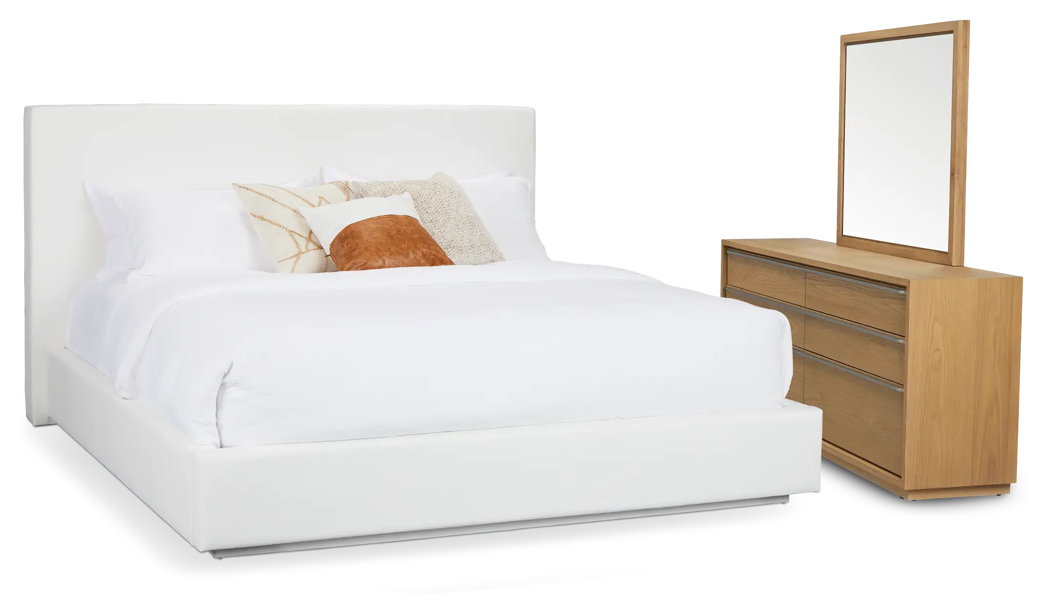 Haven White Uph Platform Bedroom Haven White Uph Platform Bedroom