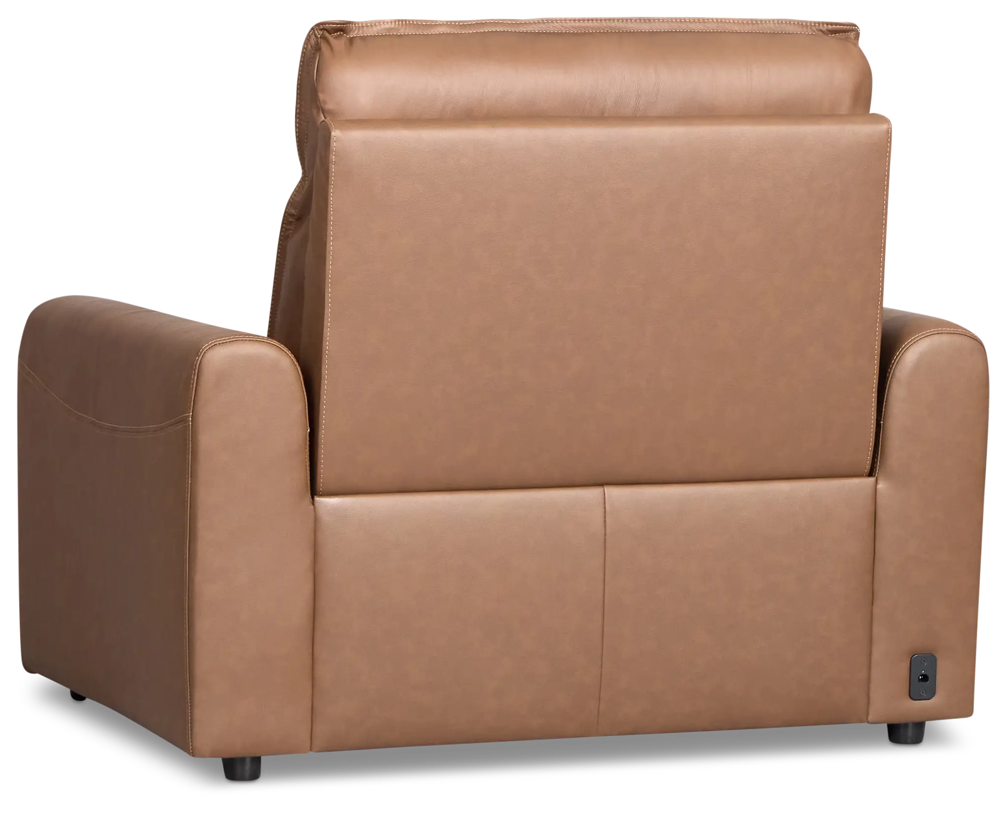 Edison Dark Brown Lthr/vinyl Power Recliner With Power Headrest Edison Dark Brown Lthr/vinyl Power Recliner With Power Headrest