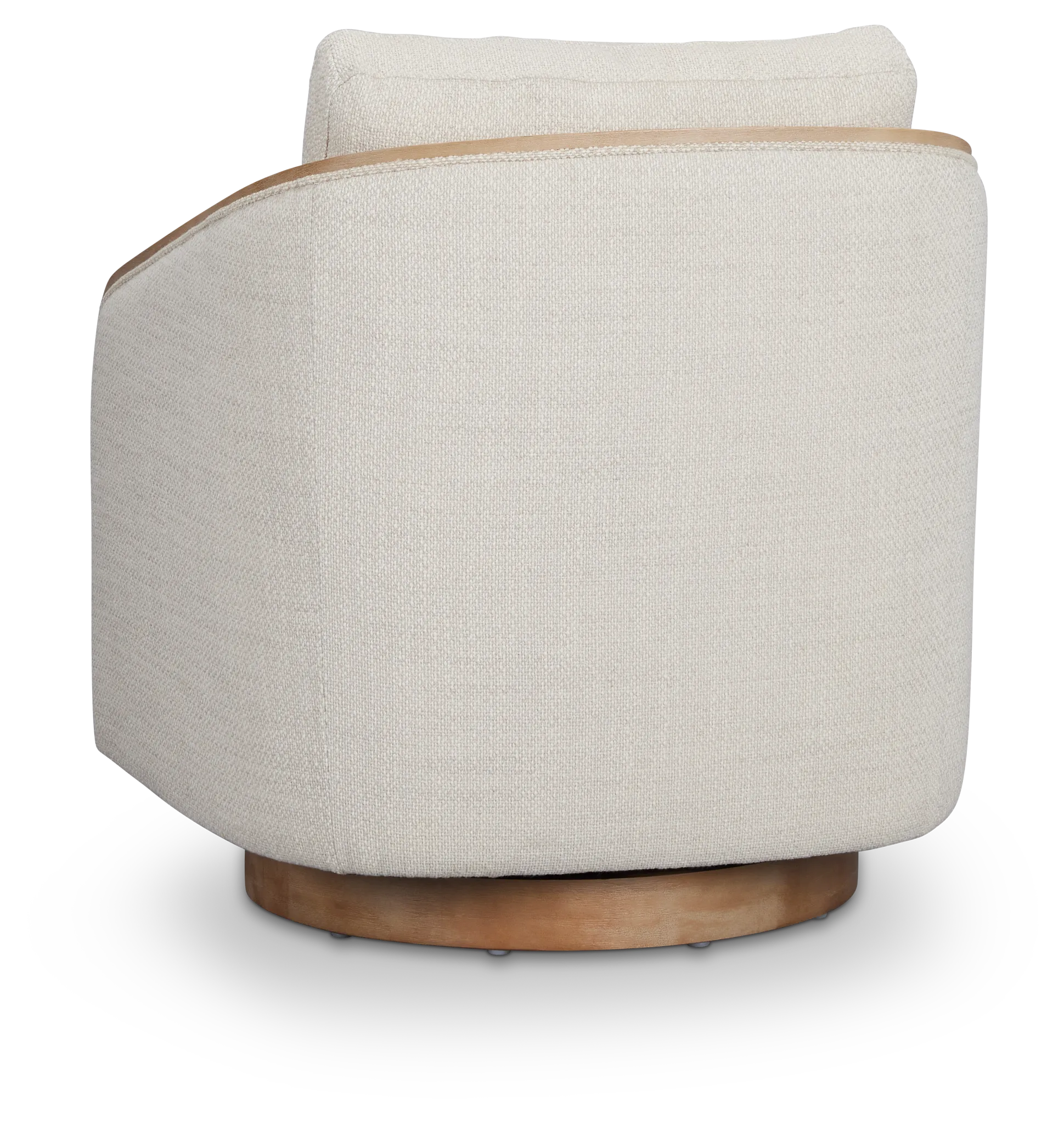 Campbell Gray Fabric Swivel Accent Chair