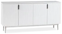 Surge White Four-door Cabinet