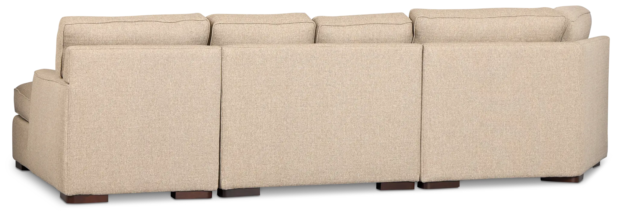 Sinclair Brown Fabric Right Chaise Cuddler Sectional Sinclair Brown Fabric Right Chaise Cuddler Sectional