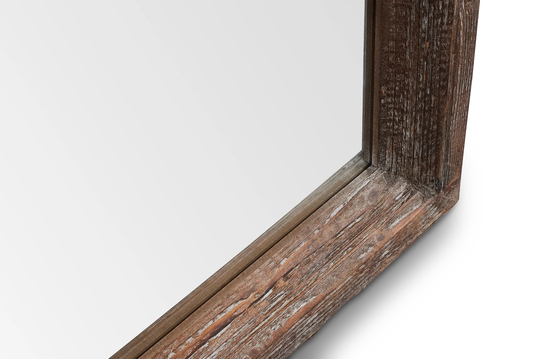 Iona Brown Wood Floor Mirror