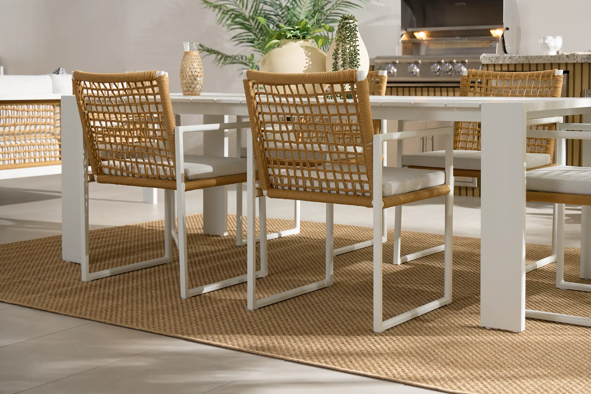 Sunrise White Aluminum Arm Chair Sunrise White Aluminum Arm Chair