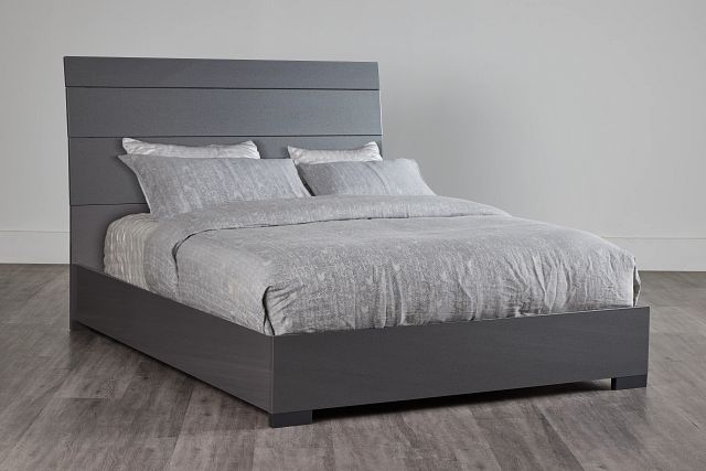 Oslo Gray Platform Bed