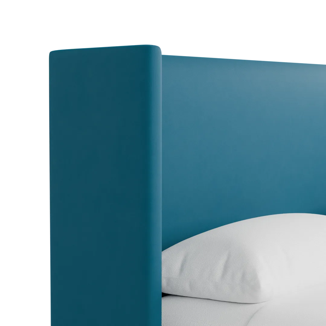 Captiva Joya Teal 48" Upholstered Shelter Bed
