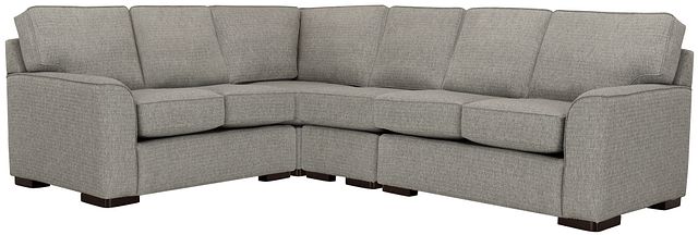 Austin Gray Fabric Medium Two-arm Sectional