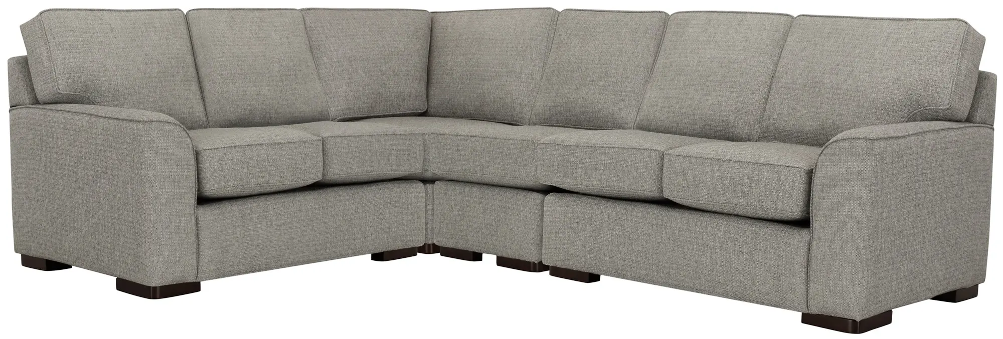 Austin Gray Fabric Medium Two-arm Sectional Austin Gray Fabric Medium Two-arm Sectional