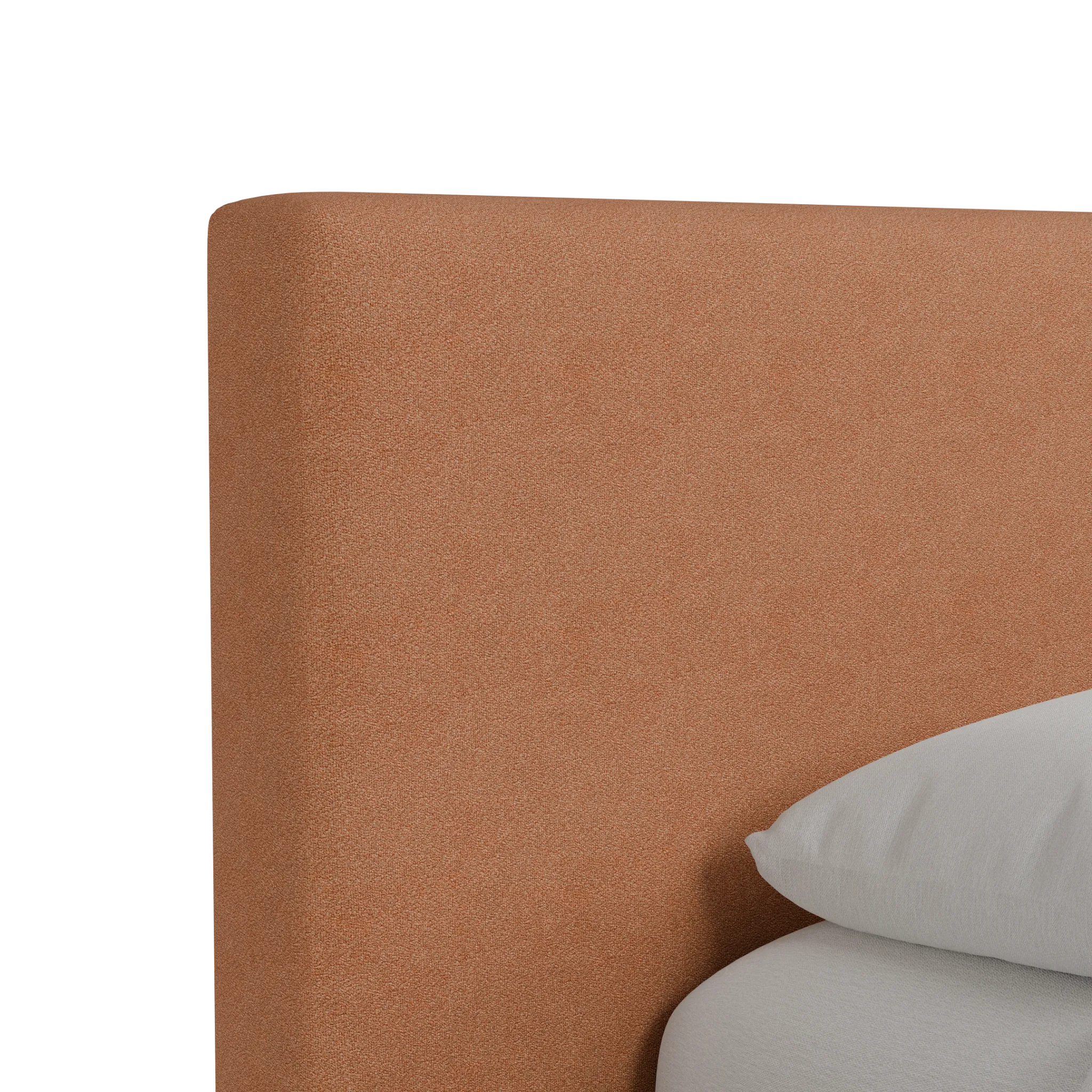 Grayton Sutton Orange 44" Upholstered Platform Bed