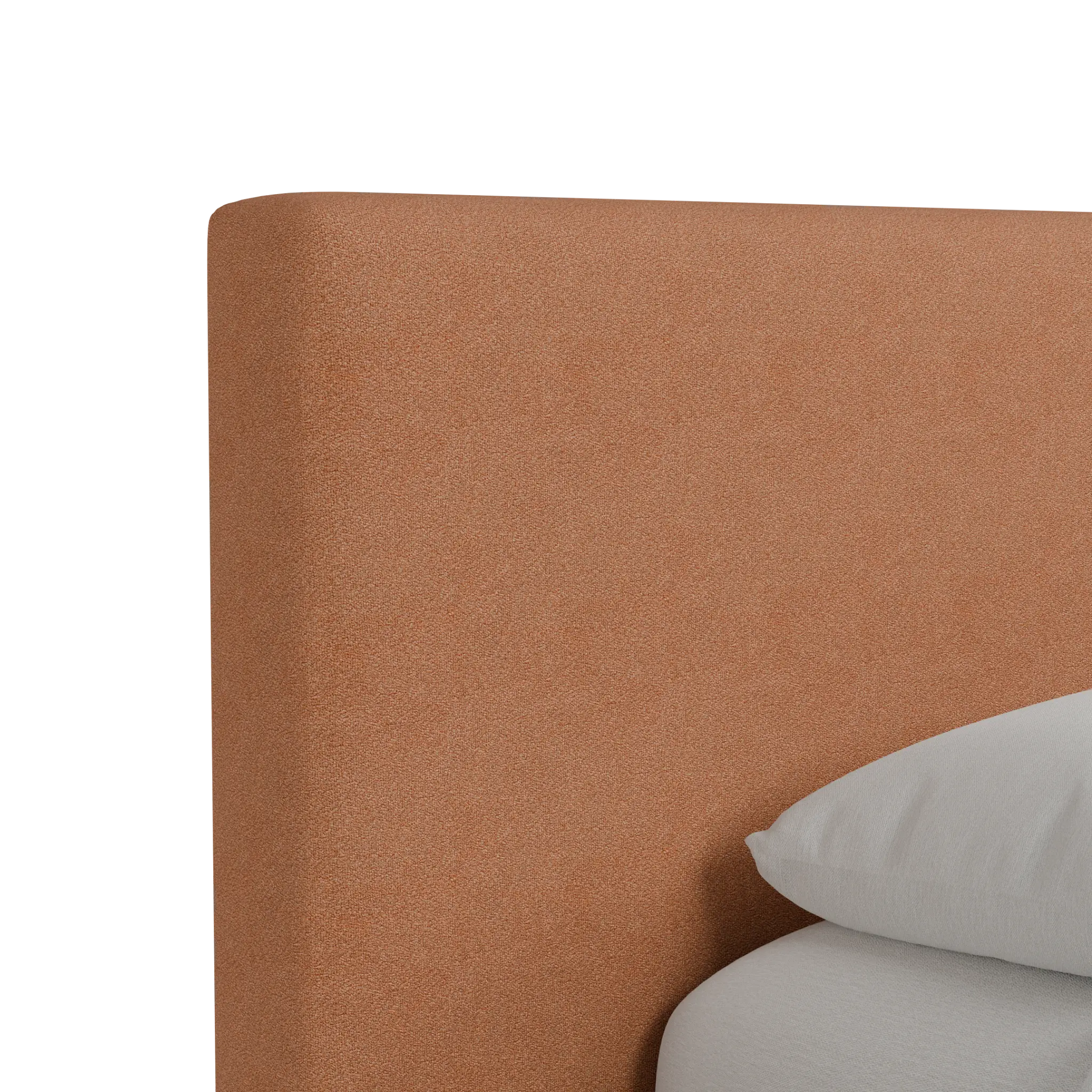 Grayton Sutton Orange 44" Upholstered Platform Bed Grayton Sutton Orange 44" Upholstered Platform Bed