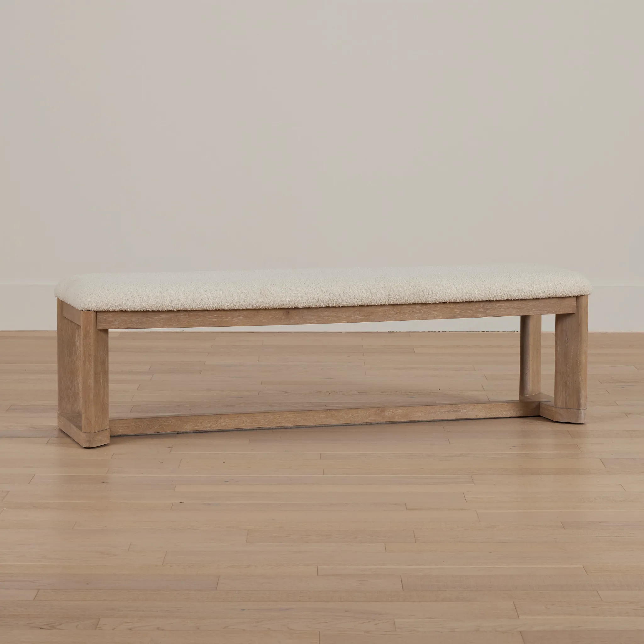Alton Light Tone Upholstered Dining Bench