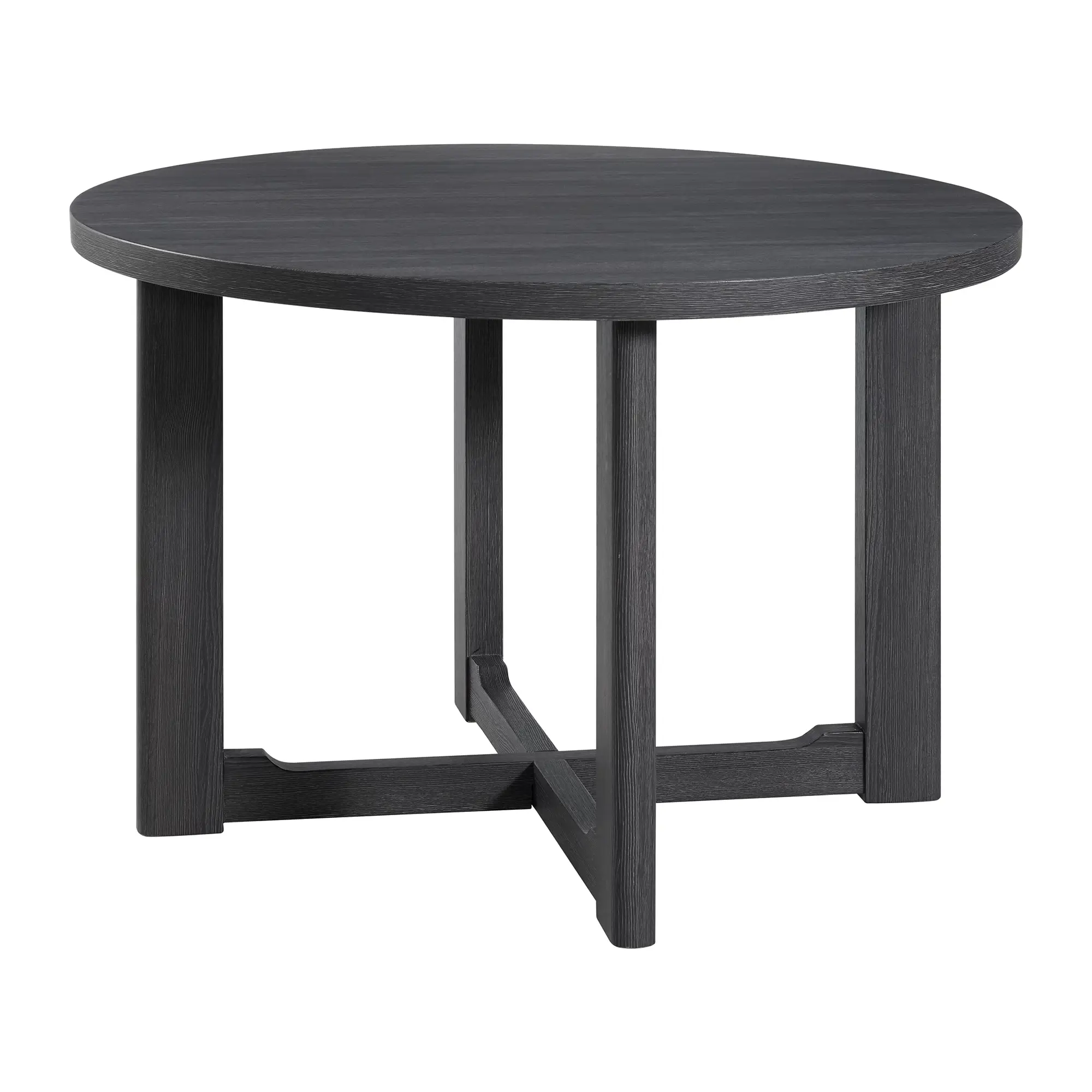Gareth Dark Gray Round Table & 4 Upholstered Chairs Gareth Dark Gray Round Table & 4 Upholstered Chairs