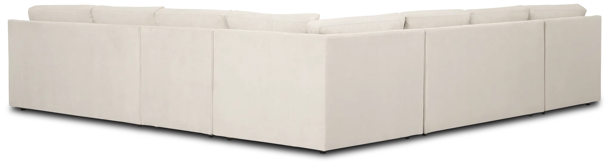 Hudson Gray Fabric Large Left Chaise Sectional