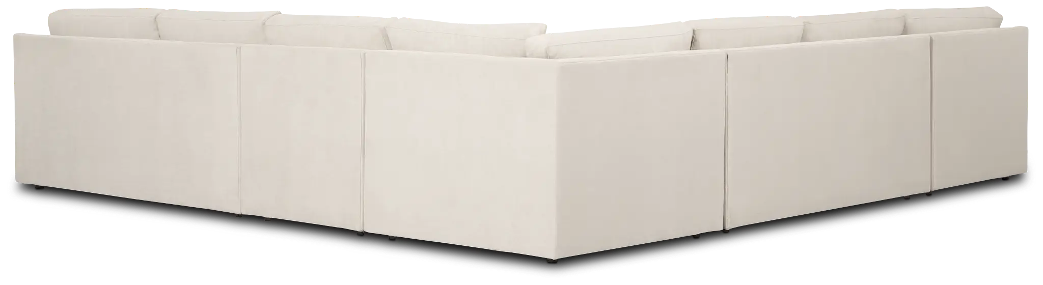 Hudson Gray Fabric Large Left Chaise Sectional Hudson Gray Fabric Large Left Chaise Sectional