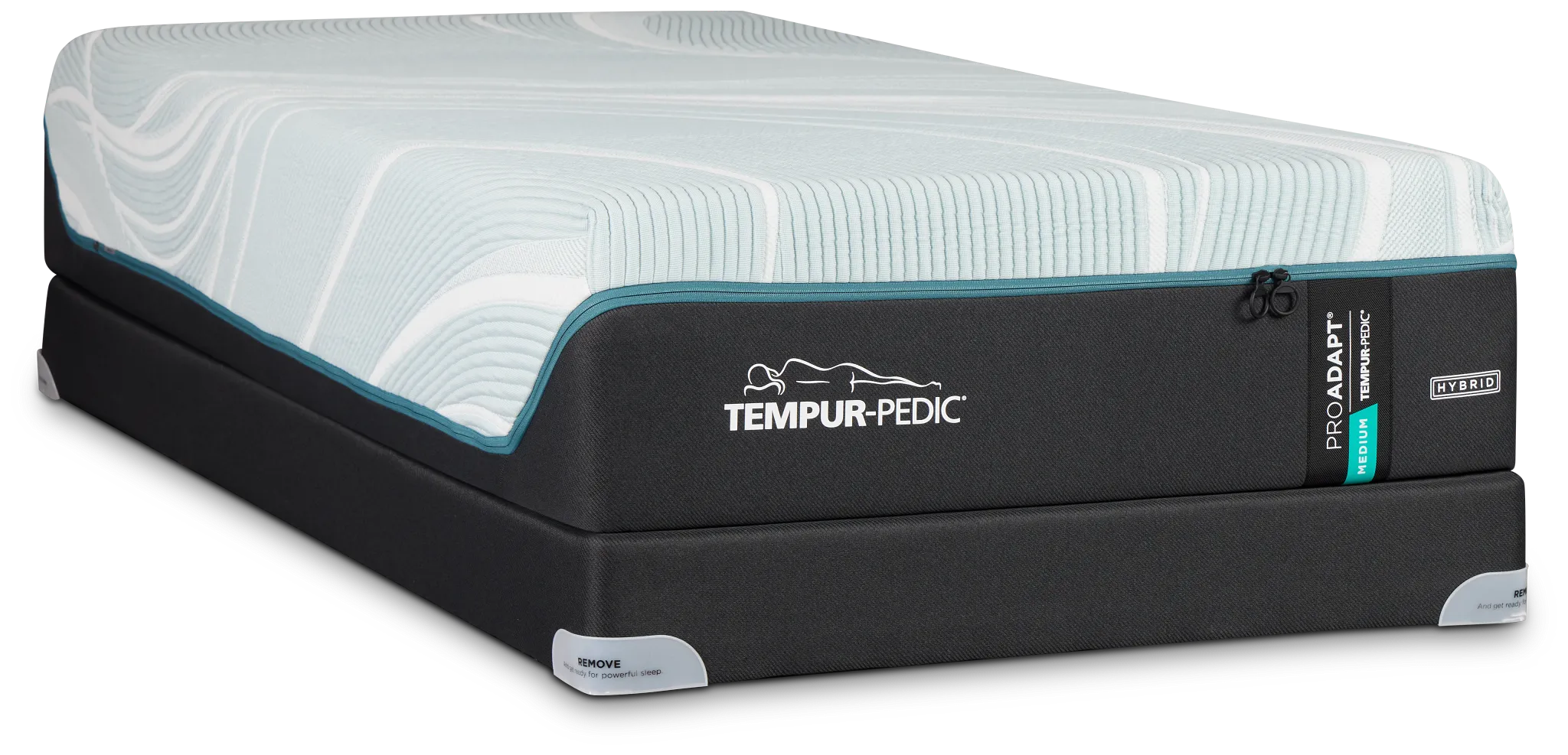 Tempur-pedic Tempur-proadapt Medium Hybrid Low-profile Mattress Set