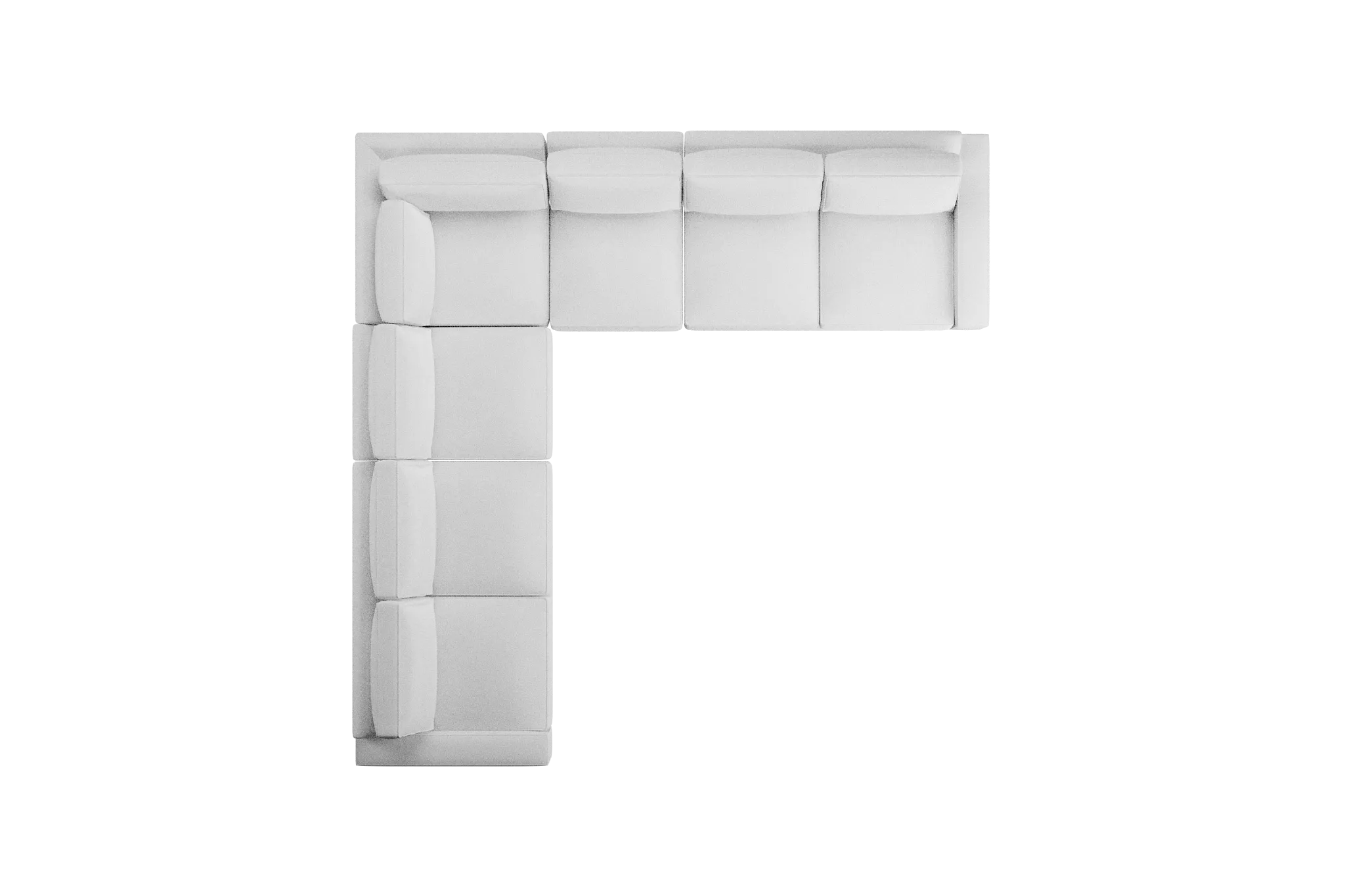 Edgewater Peyton White Large Two-arm Sectional