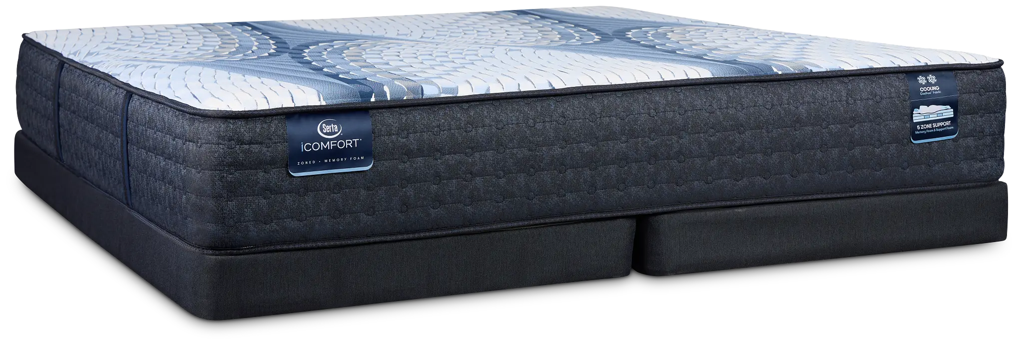 Serta Icomfort Iona Medium Low-profile Mattress Set Serta Icomfort Iona Medium Low-profile Mattress Set