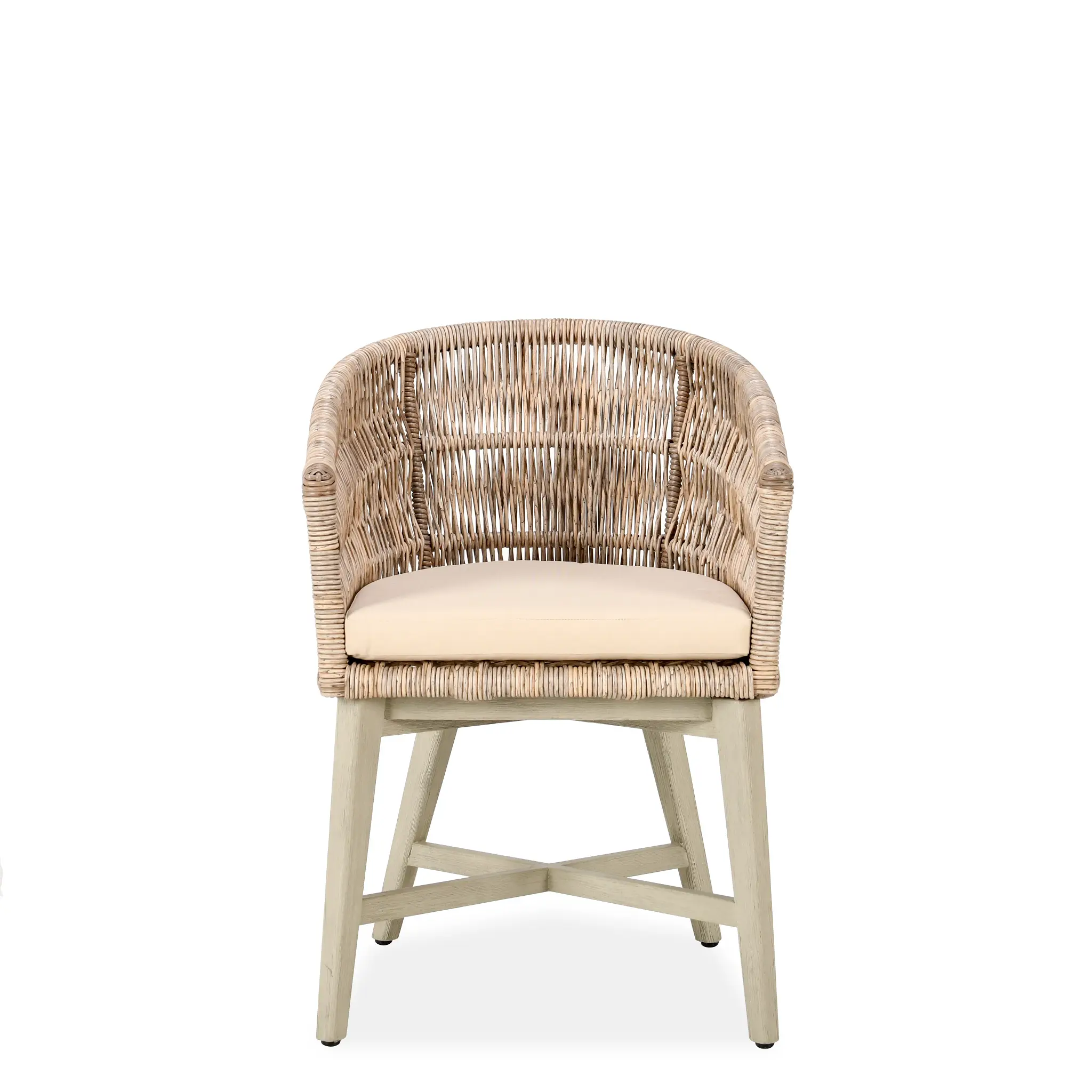 Trees Light Tone Woven Cushioned Arm Chair Trees Light Tone Woven Cushioned Arm Chair