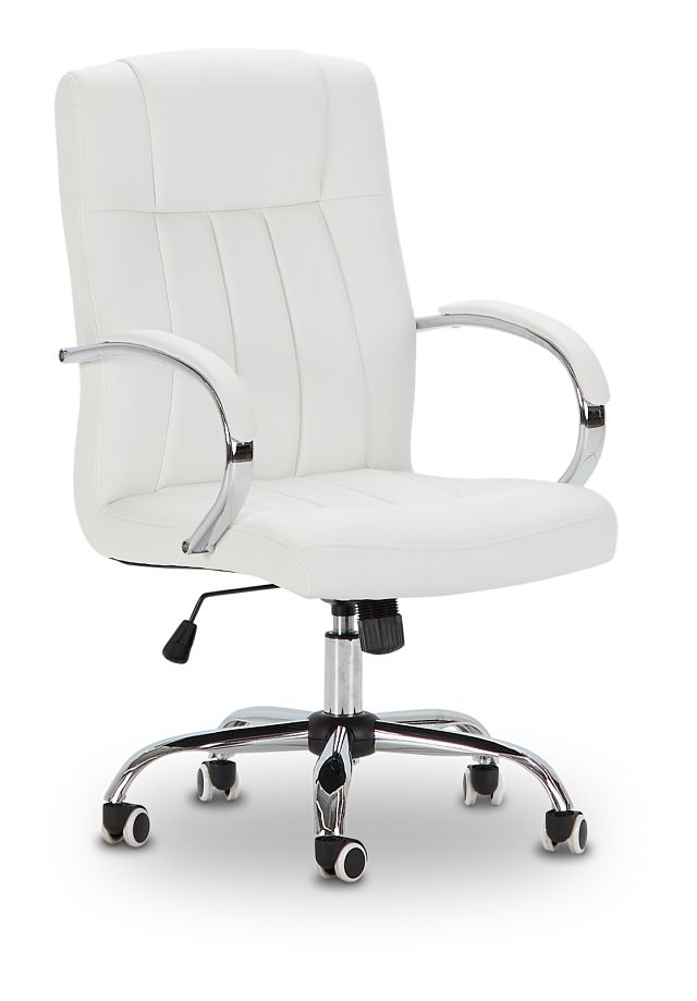 Oakland White Uph Desk Chair (1)