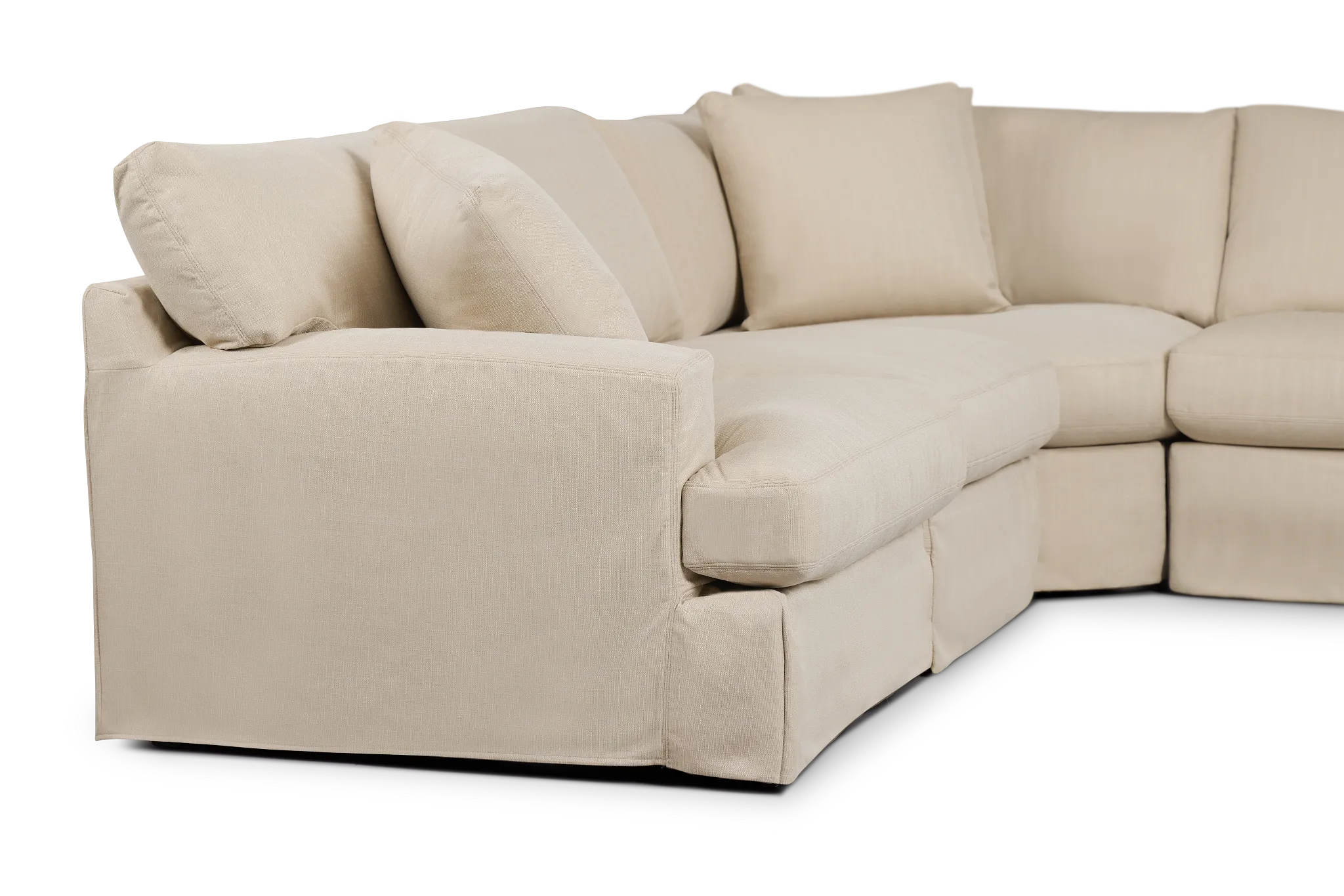 Marren Beige Fabric Large Two-arm Sectional